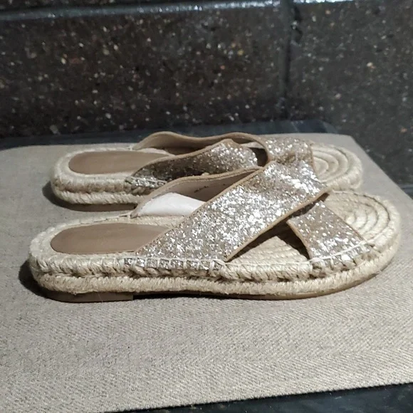 Joie Womens Ianna Espadrille Gold Sandals - Picture 2 of 13